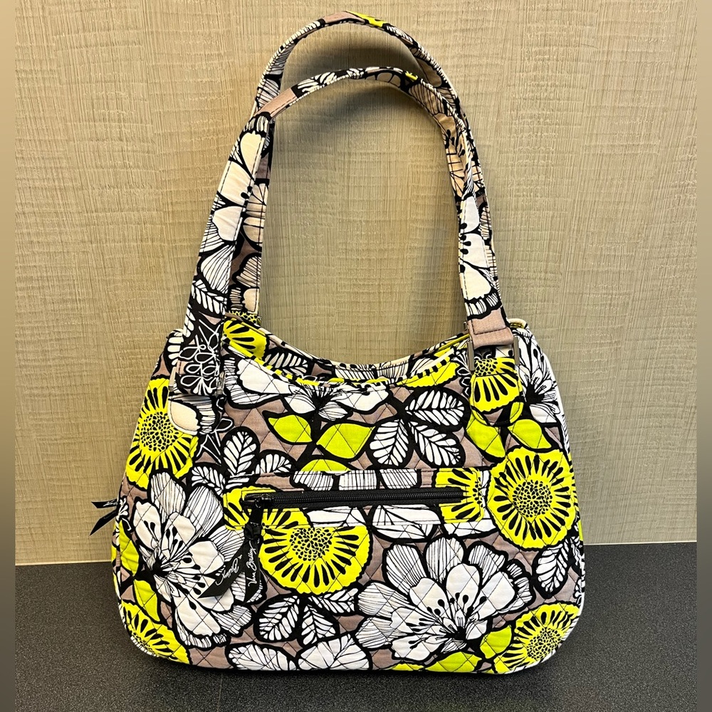 Vera Bradley Retired Emily Satchel Citron Quilted Shoulder Purse